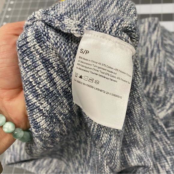 Lululemon Boxy Cotton Sweater Blue Small - Picture 3 of 6